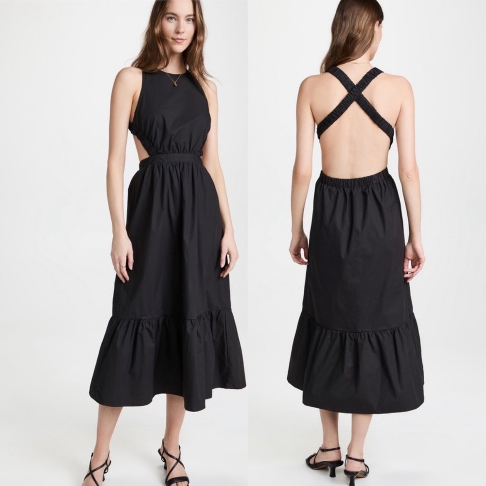 English Factory Elastic Detail Sleeveless Dress